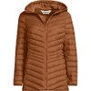 Lands' End Women's Outerwear Wanderweight Ultralight Packable Hooded Long Down Jacket - 3 of 4