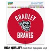 Bradley University Braves Automotive Car Window Locker Circle Bumper Sticker - 3 of 4
