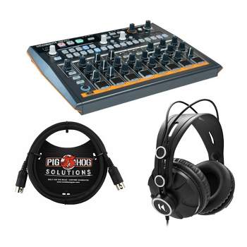 Arturia DrumBrute Impact Analog Drum Machine with Over-Ear Headphone and Cable