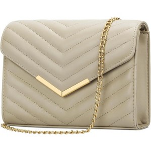 Women Formal Vegan Leather Evening Envelope Clutch Purses and Handbags - 1 of 4