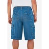 Boulder Creek by KingSize Men's Big & Tall 12" Side Elastic Denim Cargo Shorts - 3 of 4