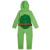 Teenage Mutant Ninja Turtles Baby Zip Up Cosplay Costume Coverall and Masks Newborn to Infant - 4 of 4
