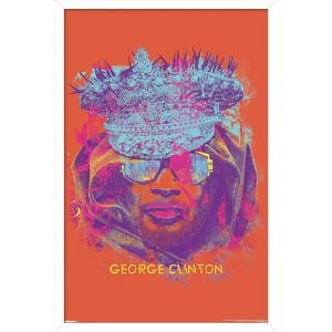 Trends International George Clinton - Face Painting Framed Wall Poster Prints - 1 of 4