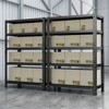 Vynxaria Black 5-Tier Utility Storage Shelves - Adjustable Display Rack for Home and Office - 4 of 4