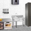 Commercial Stainless Steel Freestanding Utility Sink, Heavy-Duty Multi-Purpose Sink for Garage, Laundry Room, Restaurants and Bars, Easy-to-Clean - 2 of 4
