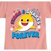 Girls' - Baby Shark - Stars and Sharks Fitted Short Sleeve Graphic T-Shirt - 2 of 4
