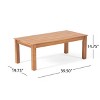 GDFStudio Avacyn Outdoor Acacia Wood 4 Seater Chat Set with Water Resistant Cushions - 4 of 4
