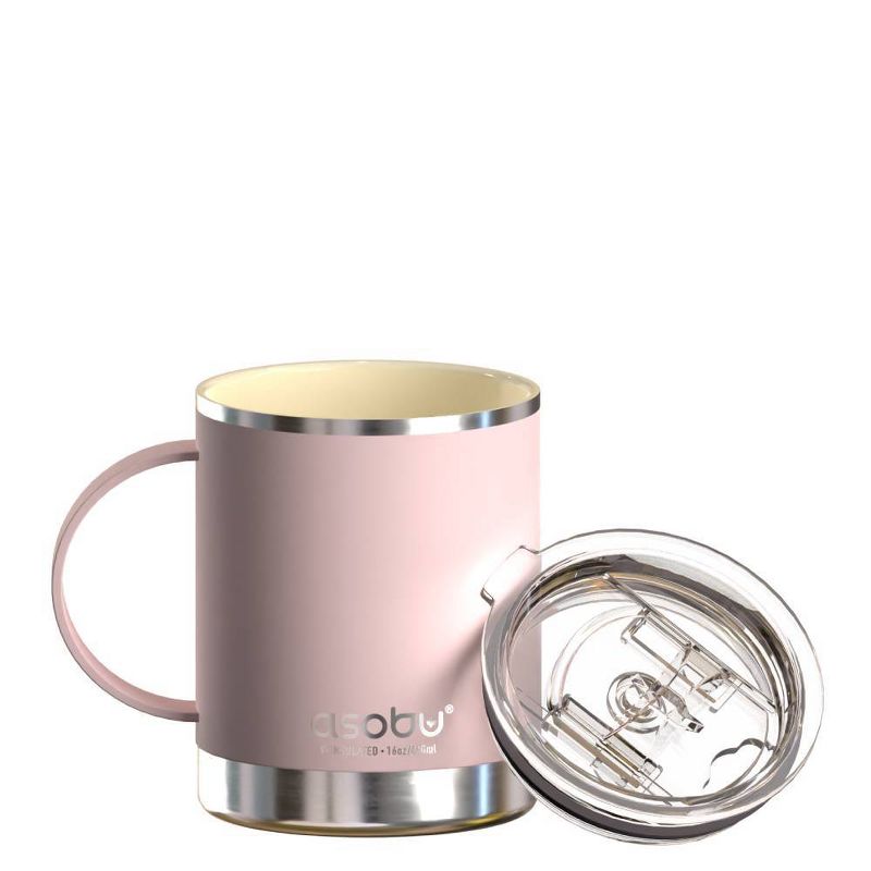 ASOBU Ultimate 14oz Stainless Steel Ceramic Lined and Vacuum Insulated Interior Coffee Mug, 1 of 8