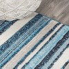 Magnolia Beach Strie' Striped Area Rug - JONATHAN Y - 3 of 4