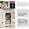 Garvee 58" Fluted Executive Desk, Home Office Desk with Keyboard Tray, 5 Embossed Texture Drawers & Storage Cabinet, Farmhouse Desk for Home Office - 3 of 4