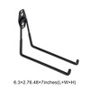 Unique Bargains Garage Storage Hooks with Screws Large Square Base Plate without Hook 6.3"x7.5"x2.8" 1 Pcs - 3 of 4