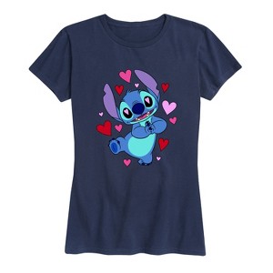 Women's - Lilo and Stitch - Heart Eyes Short Sleeve Graphic T-Shirt - 1 of 4