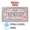 Silver Buffalo Disney Winnie The Pooh "Let Frendship Blossom" 10 x 18 Inch Framed MDF Wall Art - 4 of 4