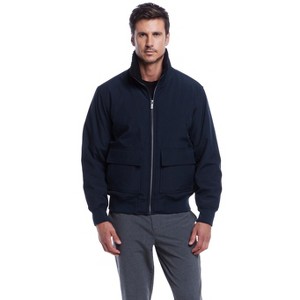 Weatherproof Men's Flex Tech Bomber with Faux Fur Trim - 1 of 4