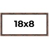 PosterPalooza | 18x8 Thin Bamboo Picture Frame, UV Acrylic, 2 Finishes - Gold and Brown - 2 of 4