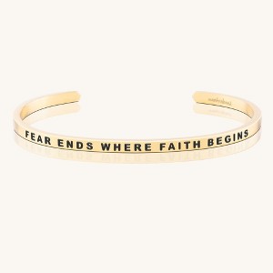 Mantra Jewelry - Fear Ends Where Faith Begins bracelet - 1 of 4