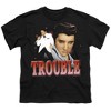 Boys' Short Sleeve Elvis Presley Trouble T-Shirt - 2 of 4