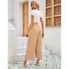 Clearlove Women's Wide Leg Pants High Waisted Business Casual Trousers with Pockets - 3 of 4