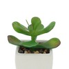 Unique Bargains Artificial Plants Ceramic Pot Plastic 2.01"x2.01"x2.95" 1 Pc - 4 of 4