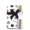 Hudson Baby Boys Cotton Poly Flannel Burp Cloths 8-Pack, One Size - 2 of 4