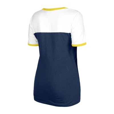 MLB Milwaukee Brewers Women's Bi-Blend Ringer T-Shirt