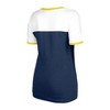 MLB Milwaukee Brewers Women's Bi-Blend Ringer T-Shirt - 2 of 4