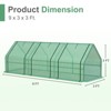 Aoodor Mini Greenhouse with Zipper Doors, Portable Garden Greenhouse with Roll-up Zipper Doors, UV-Protected for Outdoor Plants - 3 of 4