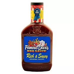 Famous Dave's Rich & Sassy Barbeque Sauce - 20oz