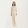Anna-Kaci Lounge Women's 2-Piece Set Long Sleeve Crew Neck Top with Chest Pocket and Relaxed Fit Pants - 3 of 4