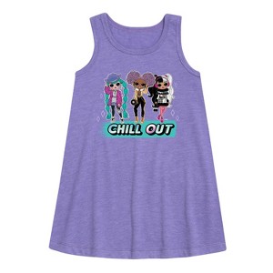 - LOL Surprise! - Winter Dolls Graphic Sleeveless Aline Dress - 1 of 3