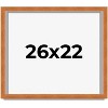 PosterPalooza | Flat Brown Picture Frame - UV Acrylic, Backing Board, Hanging Hardware Included - 2 of 4