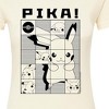 Women's - Pokémon - Pika Squares Fitted Graphic T-Shirt - 2 of 3