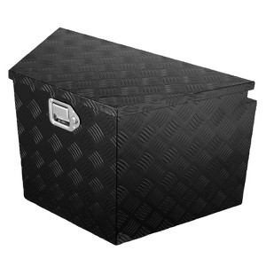 VEVOR Trailer Tongue Box, Aluminum Alloy Diamond Plate Tongue Box Tool Chest, Heavy Duty Trailer Box Storage with Lock and Keys, 39"x16.5"x12" - 1 of 4