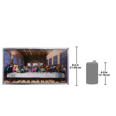 Leonardo Da Vinci's The Last Supper Stained Glass Art Panel