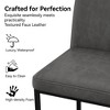 Dyonery Counter Height Bar Stools, 25.6" Faux Leather Kitchen Island Chairs with Back, Modern Dining Chairs for Home Bar Café - 3 of 4
