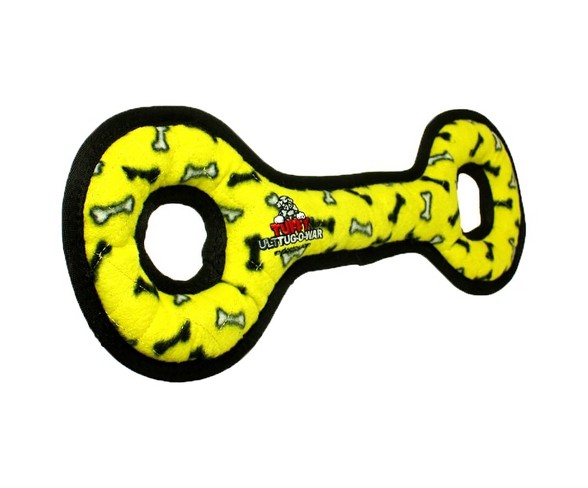 Tuffy Ultimate Tugowar Pet Toy - Yellow Bone print