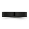 Black Bow Jewelry 5mm Black Plated Stainless Steel Polished Flat Band - 3 of 4