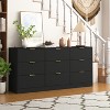 63" Dresser for Bedroom, Modern 9 Drawers Dresser with Deep Drawer, Wide Storage Chest of Drawer with Gold Handle - 3 of 4