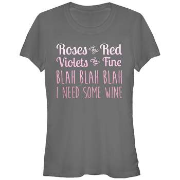 Lost Gods Valentine Roses Are Blah Wine T-Shirt