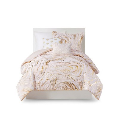 Gracie Mills Gilmore Metallic Printed Comforter Set - Twin/Twin Extra Long - Multi-color
