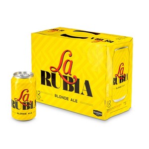 Wynwood La Rubia Blonde Ale Beer - 12pk/12 fl oz Cans - 1 of 4