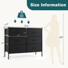 INFURNIC Utility Storage Cabinets 6 Drawer Multi-Functional Tall Dresser Ideal for Organization in Kids Rooms and Beyond, Black, 38.1"*13.7"*29.9" - 3 of 4