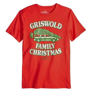 Seven Times Six National Lampoon's Christmas Vacation T-Shirt Men's Short Sleeve Top Red - 1 of 4