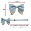 INSPIRE CHIC Men's Ribbon Leaf Pendant Pre-tied Fashion Bow Ties Necktie 1 Pc - 2 of 4