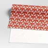 30” 20 sq ft Christmas Roll Wrap Scandinavian Trees and Deer on Red - Wondershop™ - 3 of 3