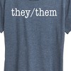 Women's - Instant Message - They Them Pronouns Short Sleeve Graphic T-Shirt - 2 of 4