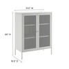 Modway Covelo 32" Accent Cabinet – Modern Storage Cabinet with Fluted Doors, Adjustable Shelf, and Gold Metal Legs - 3 of 4