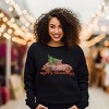 Simply Sage Market Women's Graphic Sweatshirt Merry Christmas Pink Car - 2 of 4