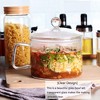 Itopfox Mini Glass Bowl with Lid & Handle, 44oz for Noodles, Pasta, Soup, Cereals, Fruits, BPA Free, Microwave & Dishwasher Safe - 2 of 4