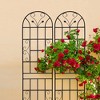 Maggift Patio Decorative Screens, Elegant Vine Pattern Yard Fencing, Pet-Safe Decorative Fence for Yard, Patio, Black, 19.7"*19.7"*86.7" - 2 of 4